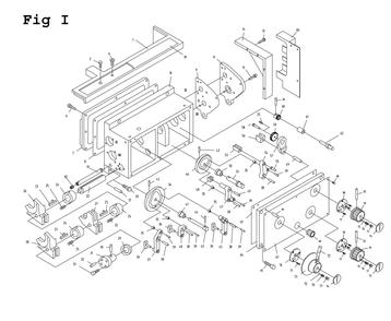Fig-9 Diagram and Parts List for GH-1640ZX 321439 Jet Lathe