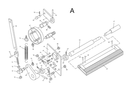 Fig-1 Diagram and Parts List for 321382  Jet Lathe