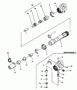 Page 1 Diagram and Parts List for 560090  Jet Riveter