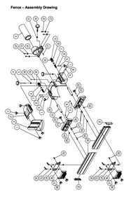 Fence Diagram and Parts List for 1280102C PM2700 Jet Shaper