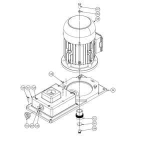 Fig-14 Diagram and Parts List for J-2360 354051 Jet Drill Press