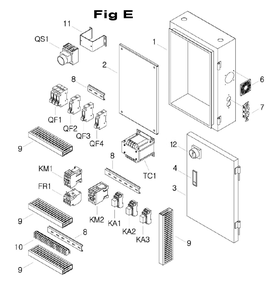 Fig-8 Diagram and Parts List for 698055  Jet Mill