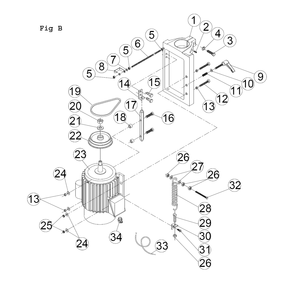 Fig-6 Diagram and Parts List for JWS-25X 708309 Jet Shaper