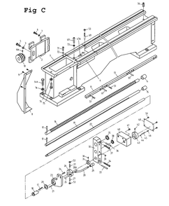 Fig-3 Diagram and Parts List for GHB-1340A 321103 Jet Lathe