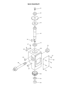 Apron Assembly Iii Diagram and Parts List for 321139 ZX Jet Lathe