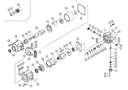 Fig-0 Diagram and Parts List for J-3800D 505977 Jet Wrench