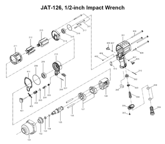 Fig-0 Diagram and Parts List for 505126  Jet Wrench