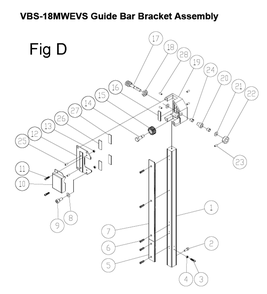 Fig-5 Diagram and Parts List for 414428  Jet Table Saw