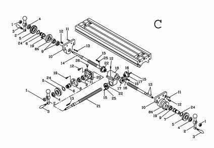 Fig-3 Diagram and Parts List for 690055  Jet Mill