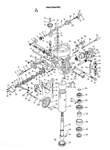 Fig-1 Diagram and Parts List for 690011  Jet Mill