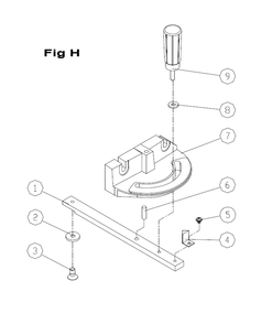 Fig-4 Diagram and Parts List for 714650  Jet Table Saw
