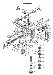 Fig-1 Diagram and Parts List for 690006  Jet Mill