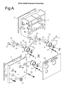 Fig-3 Diagram and Parts List for 311450  Jet Lathe