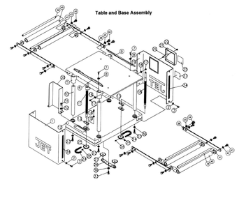 Fig-0 Diagram and Parts List for 708524  Jet Planer Jointer