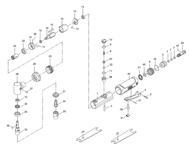 Fig-0 Diagram and Parts List for 505405  Jet Grinder