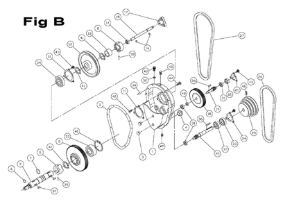 Fig-3 Diagram and Parts List for 414504C  Jet Table Saw