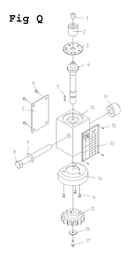 Fig-17 Diagram and Parts List for GH-26120ZH 321892 Jet Lathe