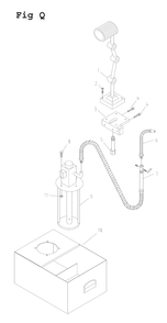 Fig-17 Diagram and Parts List for GH-1340W-1 321126 Jet Lathe