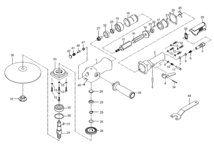 Part Location Diagram of JT9-JAT450-54 Jet DEAD HANDLE