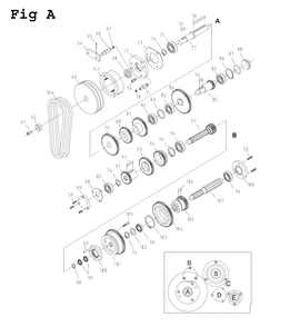 Fig-1 Diagram and Parts List for GH-1340W-1 321126 Jet Lathe