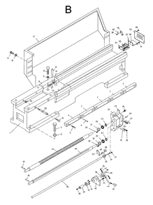 Fig-2 Diagram and Parts List for 321382  Jet Lathe