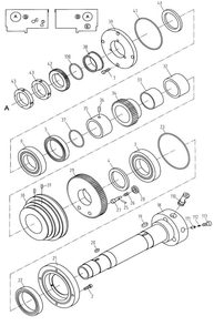 Headstock Assembly Ii Diagram and Parts List for 321443AK CBS-1340 Jet Lathe