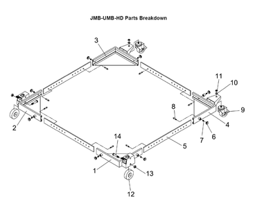 Page 1 Diagram and Parts List for 708119  Jet Hand Truck & Dolly
