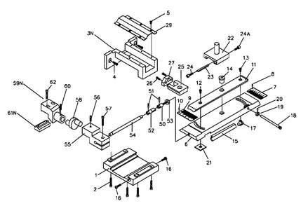 Part Location Diagram of TS-1503051 Jet socket HD cap screw m6x20