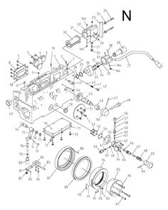 Fig-14 Diagram and Parts List for 321860  Jet Lathe