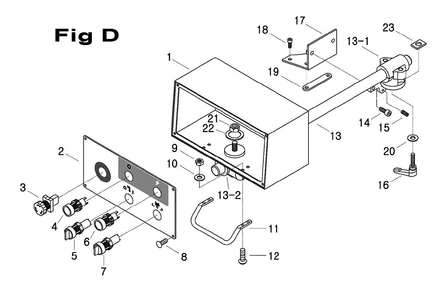 Fig-3 Diagram and Parts List for 698158  Jet Mill
