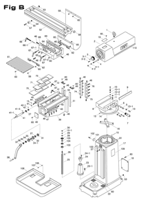 Fig-7 Diagram and Parts List for 698072  Jet Mill