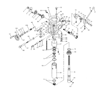 Fig-0 Diagram and Parts List for JVM-836 690198 Jet Mill