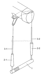 Page B Diagram and Parts List for AH-25C-10 105970 Jet Hoist & Winch