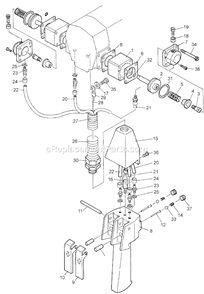 Page E Diagram and Parts List for AH-25C-10 105970 Jet Hoist & Winch