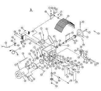 Fig-1 Diagram and Parts List for 708359  Jet Lathe