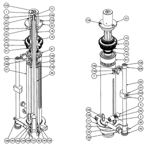 Fig-0 Diagram and Parts List for J-2350 354050 Jet Drill Press