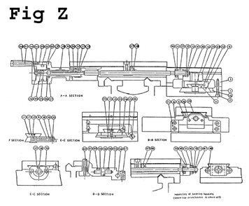 Fig-27 Diagram and Parts List for GH-2680ZH 321865 Jet Lathe