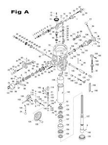Fig-1 Diagram and Parts List for 698126  Jet Mill