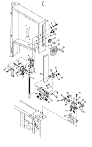 Fig-2 Diagram and Parts List for 708749B  Jet Table Saw
