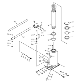 Page 1 Diagram and Parts List for 655554  Jet Jack