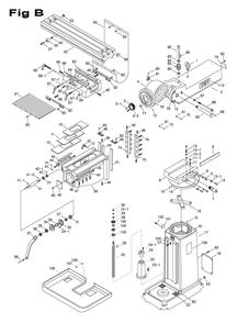 Fig-4 Diagram and Parts List for 698118  Jet Mill