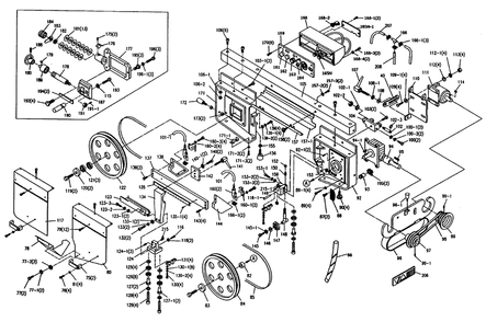 Fig-2 Diagram and Parts List for 414468  Jet Table Saw