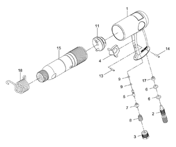 Fig-0 Diagram and Parts List for 505902  Jet Hammer