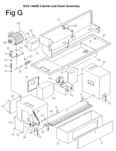 Fig-13 Diagram and Parts List for 311450  Jet Lathe
