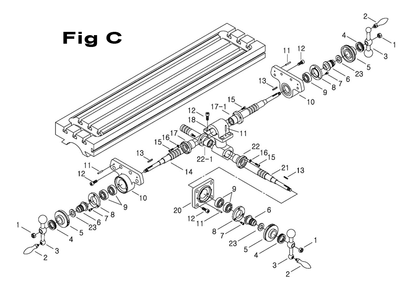 Fig-1 Diagram and Parts List for 698065  Jet Mill