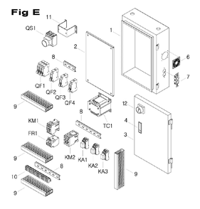 Fig-6 Diagram and Parts List for 698064  Jet Mill
