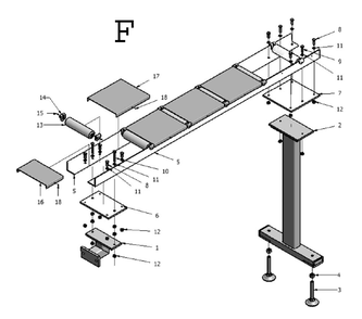 Fig-6 Diagram and Parts List for 414217K  Jet Table Saw