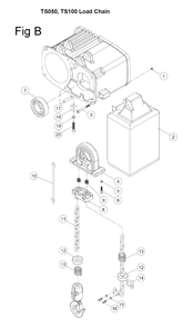 Fig-2 Diagram and Parts List for 140233K  Jet Hoist & Winch
