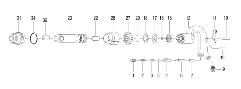 Part Location Diagram of JT9-JAT452-32 Jet O-RING 6X2