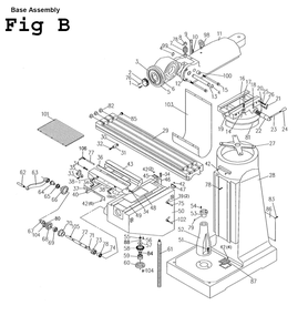Part Location Diagram of MB-000AG Jet Column